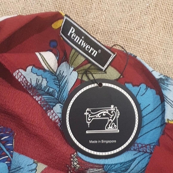 ♻️ 3 for $20 Bundle  NEW Peniwren Size 14 approx Floral Ruffle Top - Picture 3 of 4